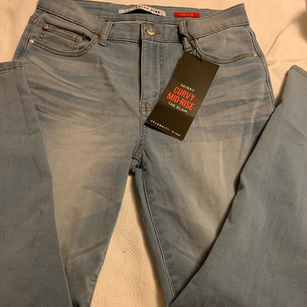Ladies curvy denim jeans